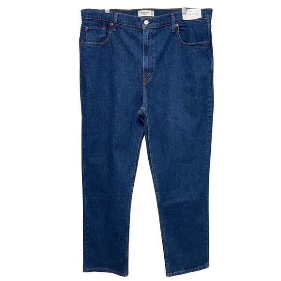 Abercrombie & Fitch The 90s Straight Women 16R Dark Blue Ultra High Rise NEW - Picture 1 of 10